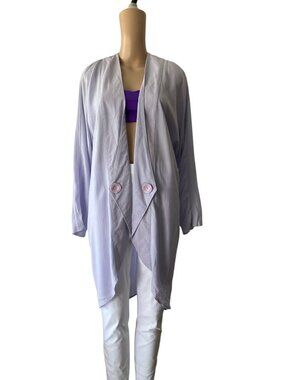 Platinum By Dorothy Schoelen Lavender Blazer Cardigan
